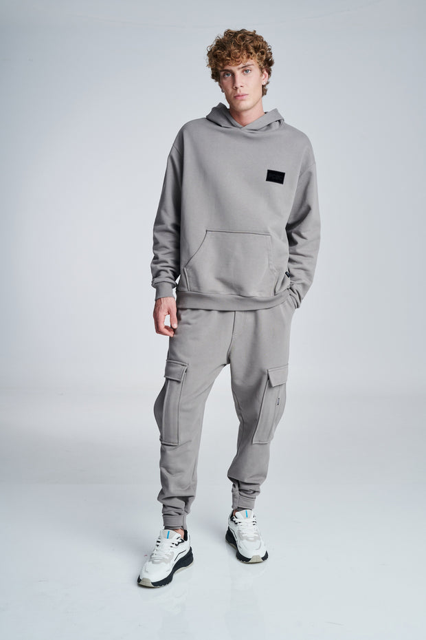 P/COC Velour Logo Hoodie Grey A/W
