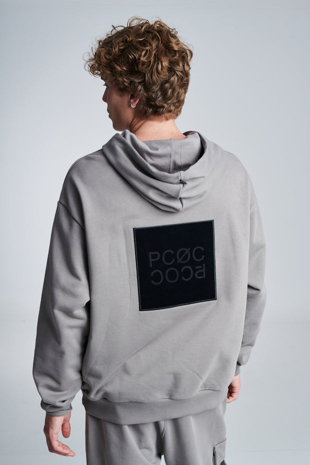 P/COC Velour Logo Hoodie Grey A/W