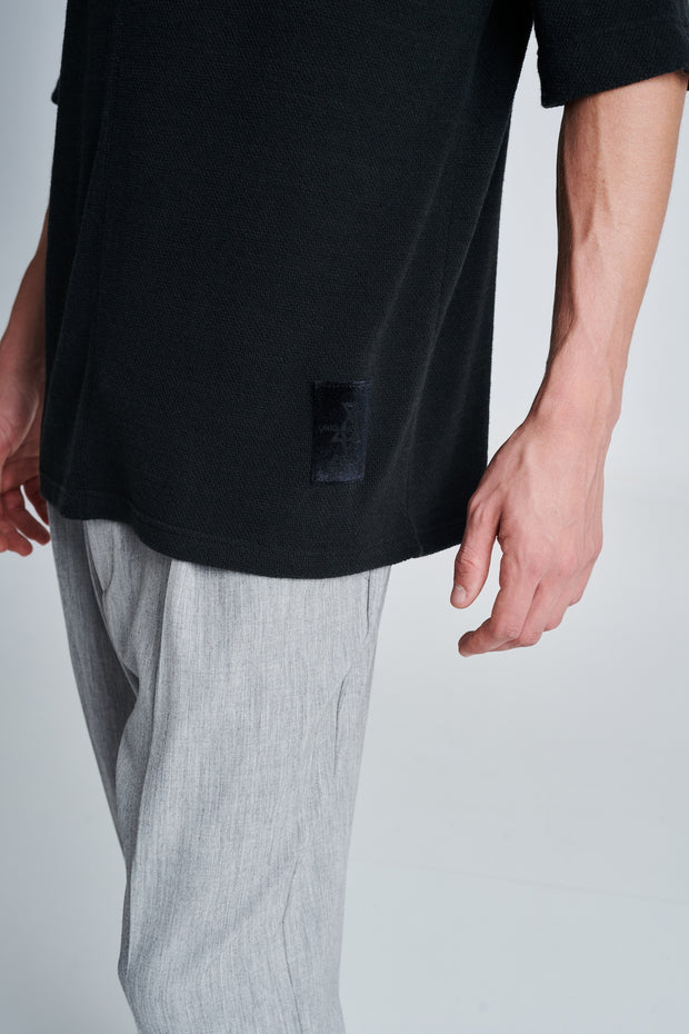 P/COC Knitted T-Shirt Front Stitching A/W