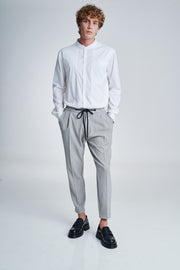 P/COC Silver Pants with Pleats A/W