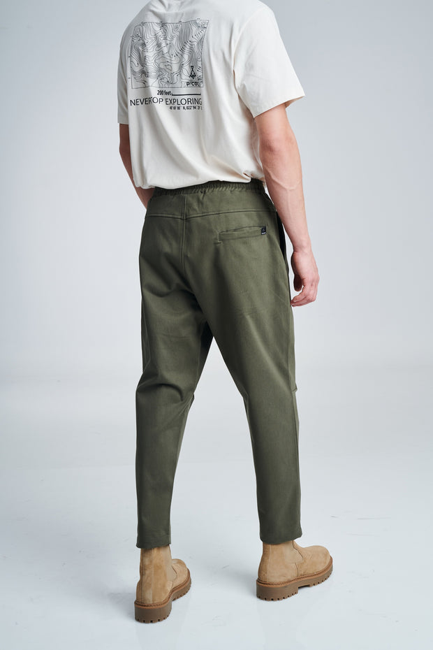 P/COC Khaki Pants Elastic Waist A/W