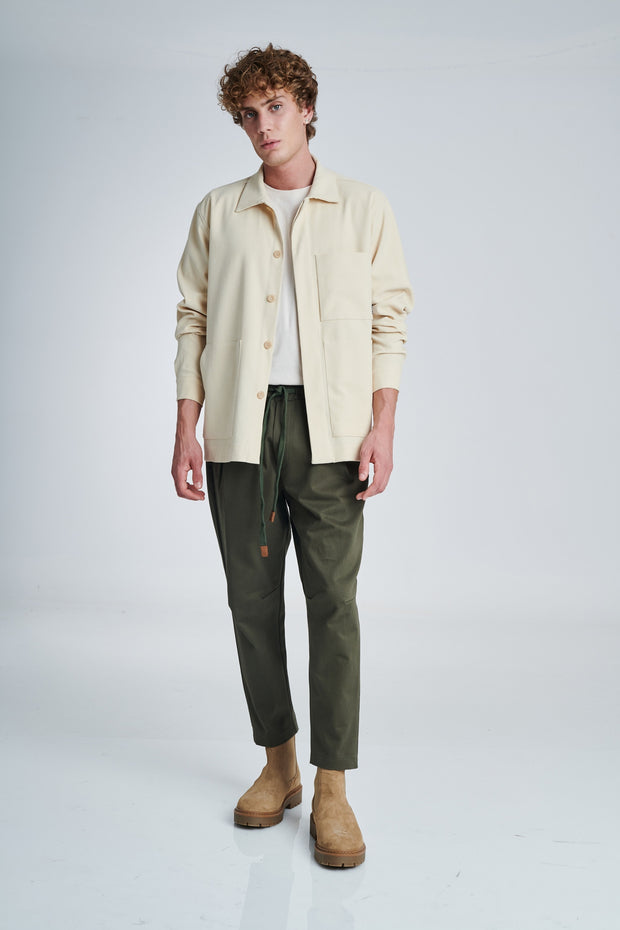 P/COC Khaki Pants Elastic Waist A/W