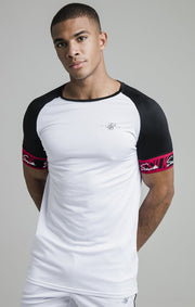 SikSilk S/S Scope Tape Tech Tee - White & Black