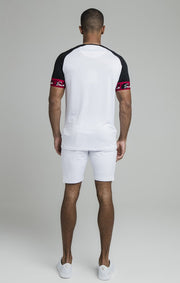SikSilk S/S Scope Tape Tech Tee - White & Black