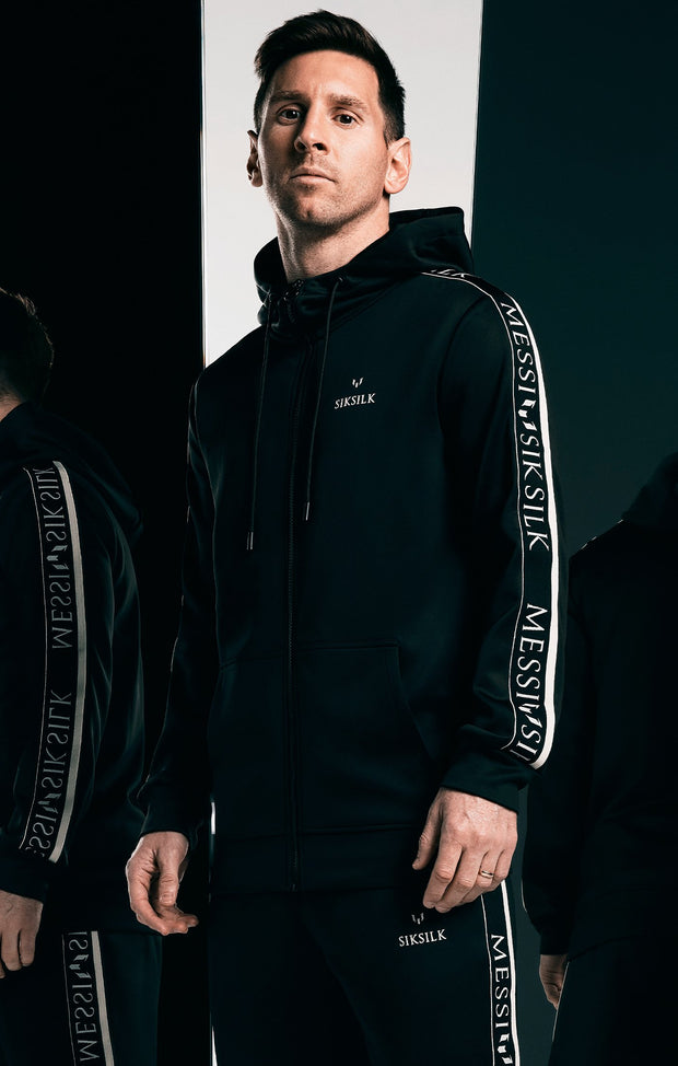 Messi X SikSilk Taped Zip Hood - Black