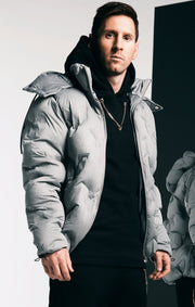 Messi X SikSilk Debossed Jacket - Grey