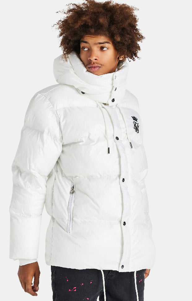 Messi X SikSilk Puffer Jacket - White