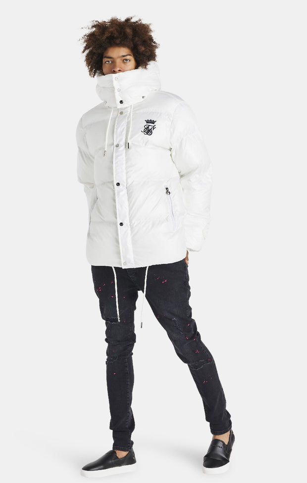 Messi X SikSilk Puffer Jacket - White