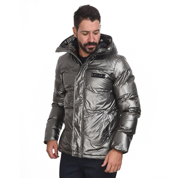 Splendid Puffer Shiny Jacket Charcoal - Mybrands Store