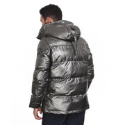 Splendid Puffer Shiny Jacket Charcoal - Mybrands Store