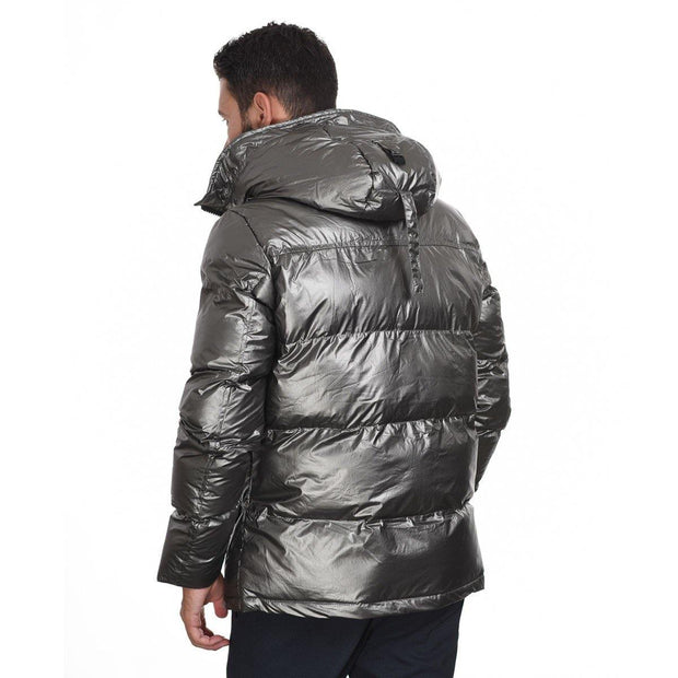 Splendid Puffer Shiny Jacket Charcoal - Mybrands Store