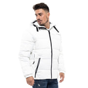 Splendid Short Puffer Jacket White