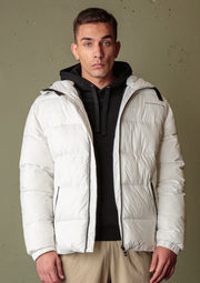 Splendid Short Puffer Jacket White
