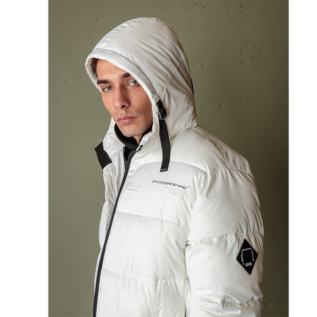 Splendid Short Puffer Jacket White