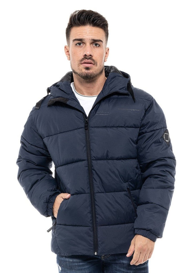 Splendid Short Puffer Jacket Navy