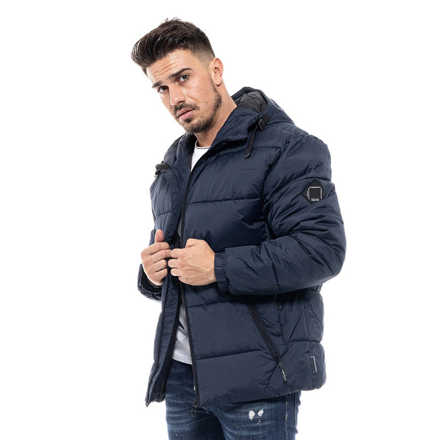 Splendid Short Puffer Jacket Navy