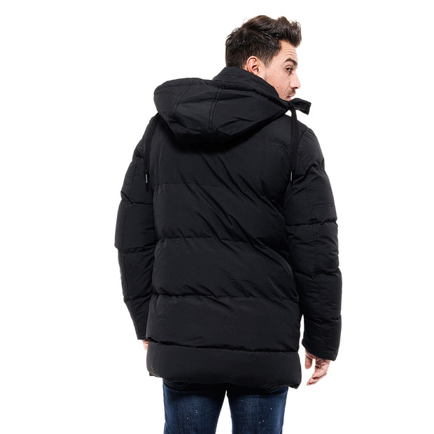 Splendid Long Puffer Jacket Black