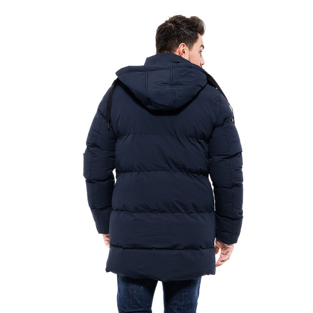 Splendid Long Puffer Jacket Navy