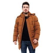 Splendid Long Puffer Jacket Camel