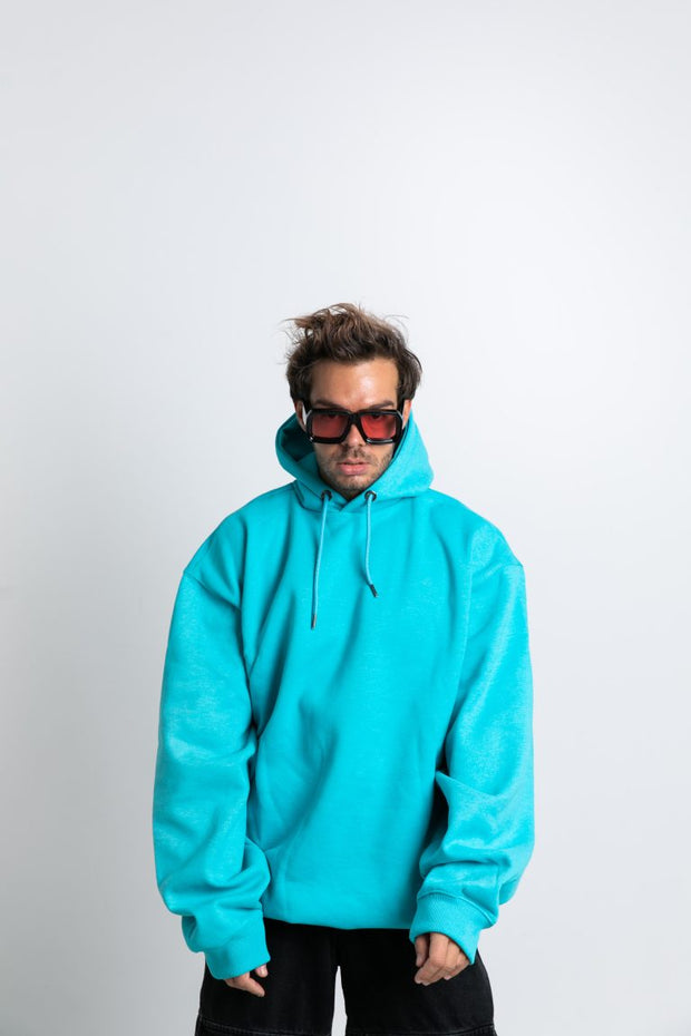 Genderfluid Turquoise Oversized Hoodie A/W