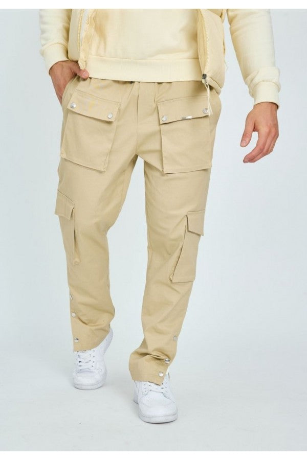 Frilivin Beige Pants Buttons A/W