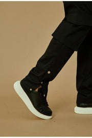 Frilivin Black Pants Buttons A/W