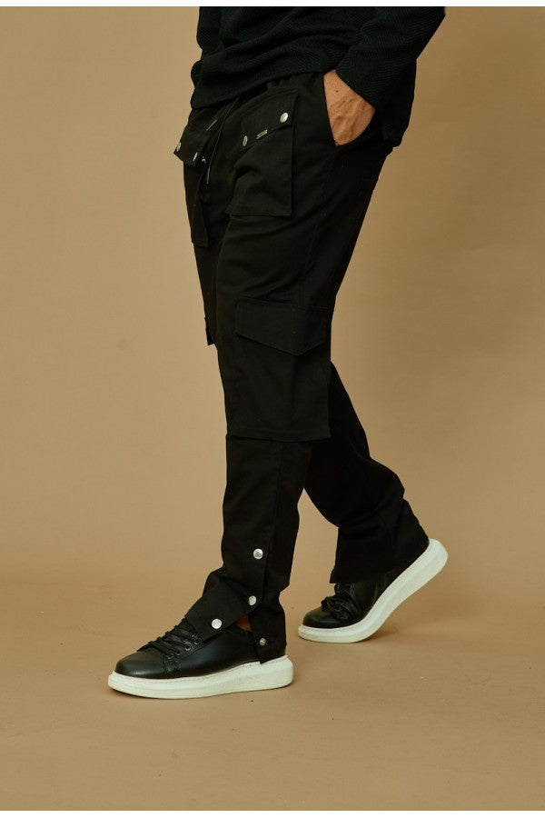 Frilivin Black Pants Buttons A/W