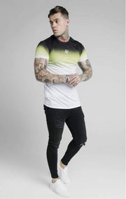 SikSilk High Fade Tee- Tri Neon-T-Shirts-Mybrands Store