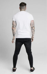 SikSilk S/S Astro Raglan Gym Tee- White-T-Shirts-Mybrands Store