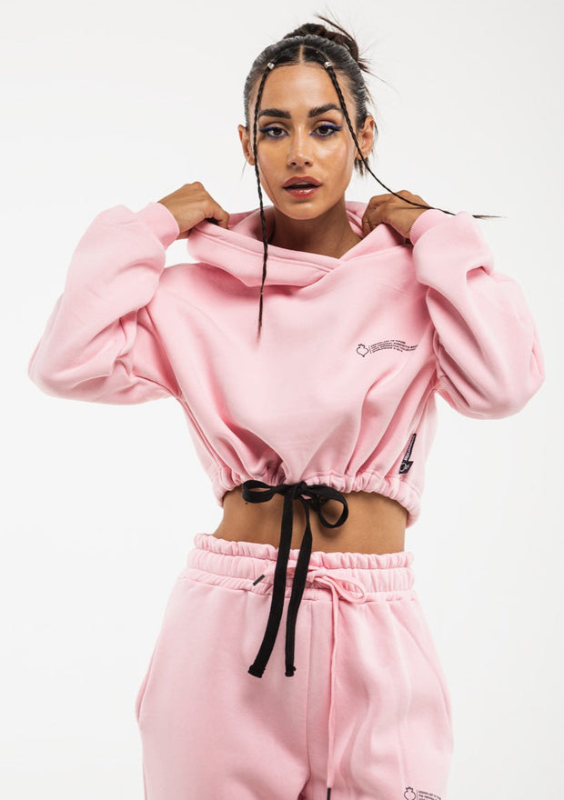 Love Generation Sweatshirt Crop Pink A/W