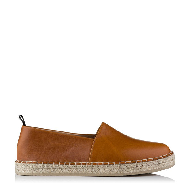 Northway Leather Espadrilles Brown