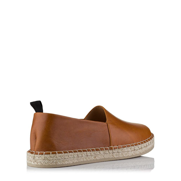 Northway Leather Espadrilles Brown