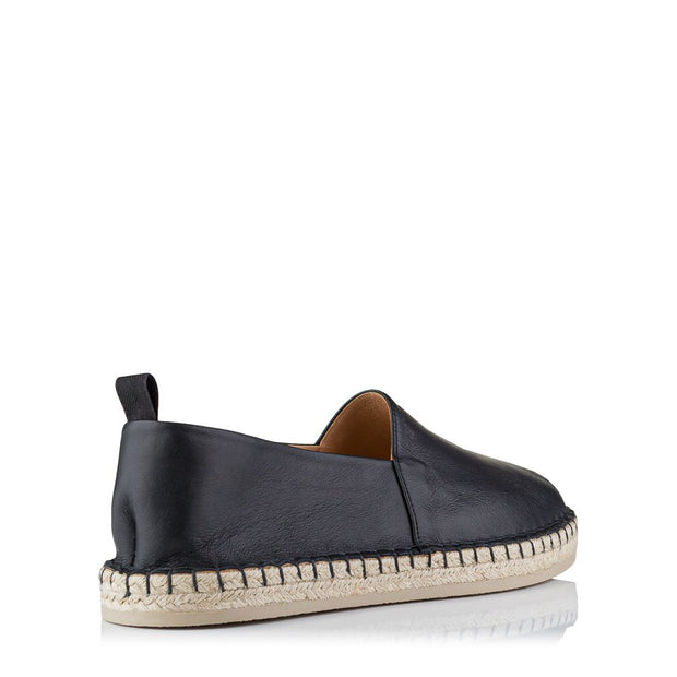 Northway Leather Espadrilles Black