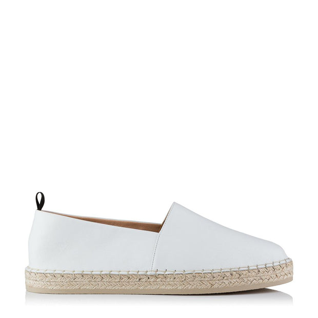 Northway Leather Espadrilles White