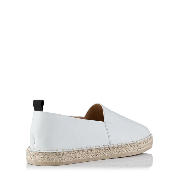 Northway Leather Espadrilles White