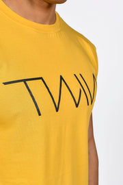 Twin Black T-Shirt Mustard