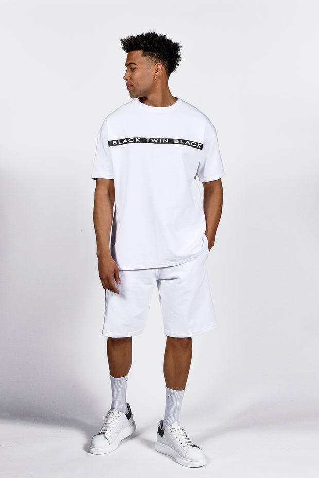 Twin Black Oversize T-Shirt White