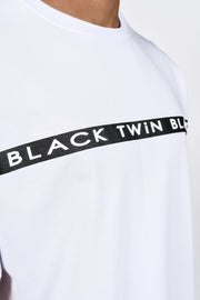 Twin Black Oversize T-Shirt White