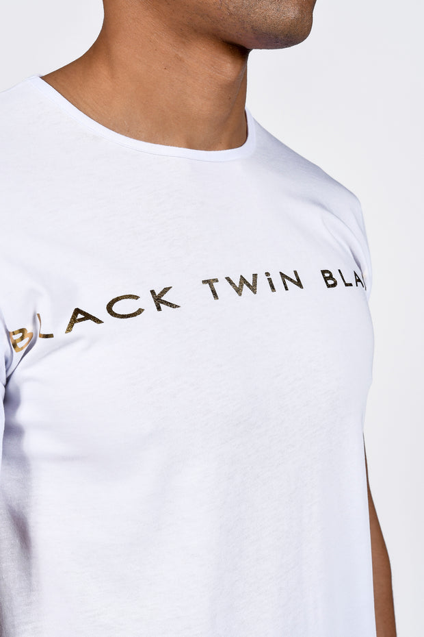 Twin Black T-Shirt White Gold