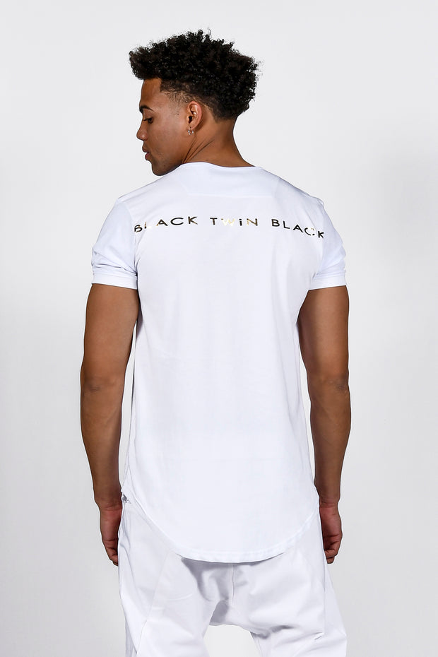 Twin Black T-Shirt White Gold