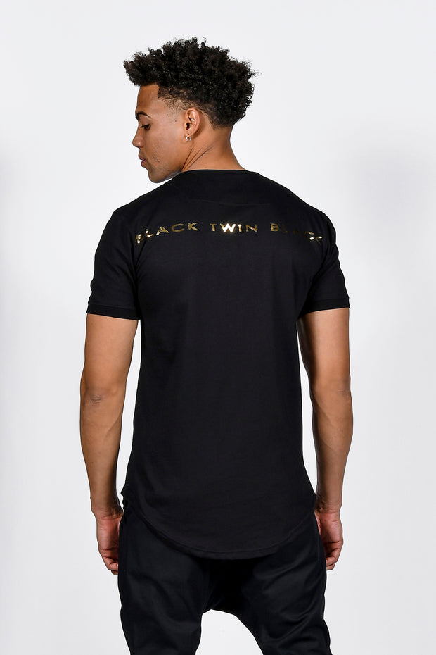 Twin Black T-Shirt Black Gold