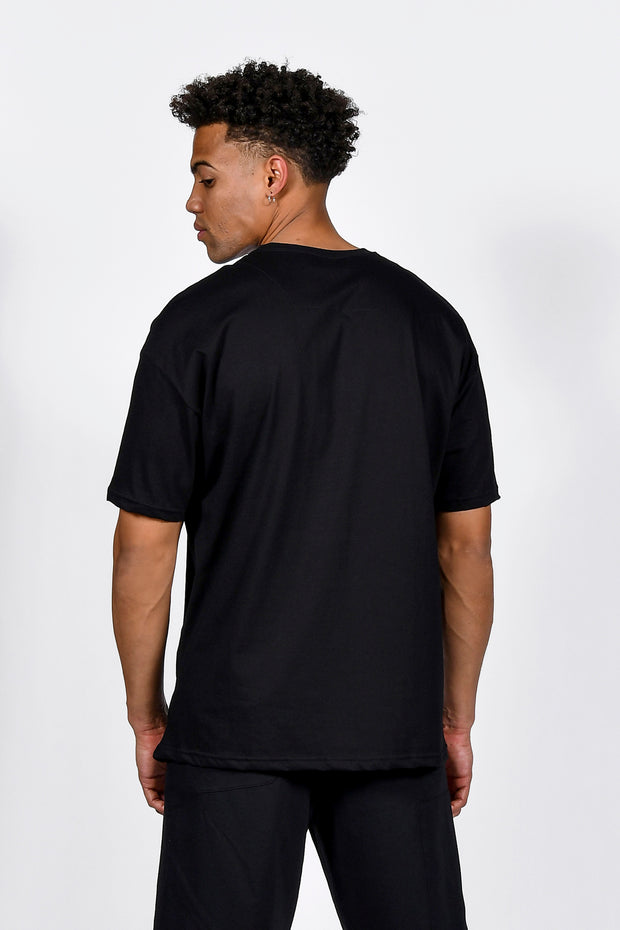 Twin Black Oversize T-Shirt Black