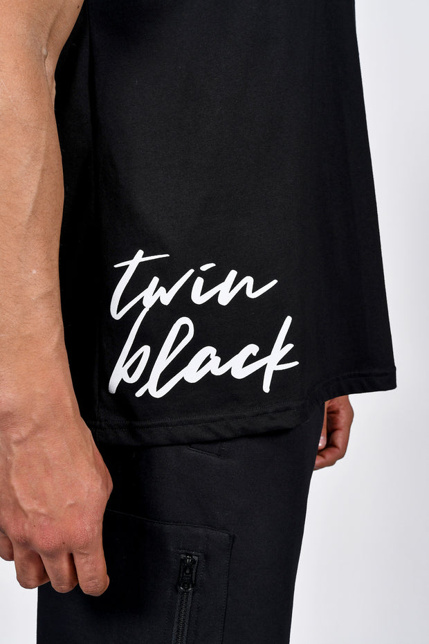 Twin Black Oversize T-Shirt Black